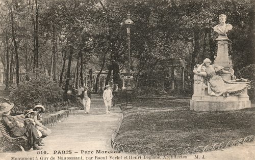 900_Paris_516_Parc Monceau – Monument à Guy de Maupassant par Raoul Verlet et Henri Deglanes architectes 900_Paris_516_Parc Monceau - Monument à Guy de Maupassant par Raoul Verlet et Henri Deglanes architectes